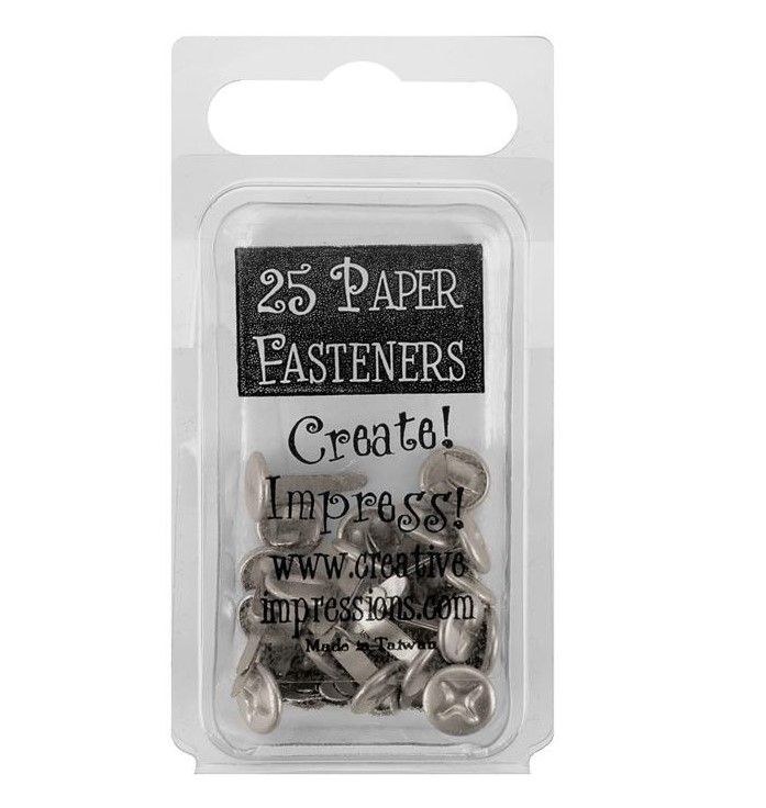 Creative Expressions - Pewter Screw Top Brads