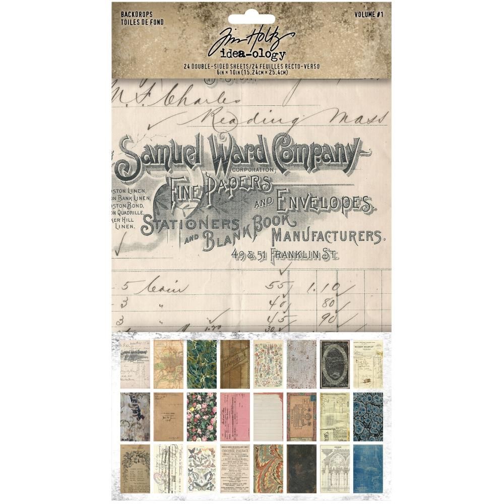 Tim Holtz - Idea-ology - Backdrops - Volume #1