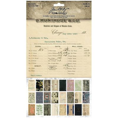 Tim Holtz - Idea-ology - Backdrops - Volume #3