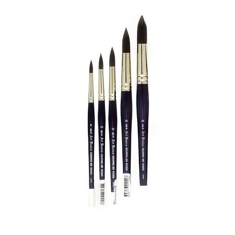 Art Basics - Squirrel Mix Round Brushes - Various sizes