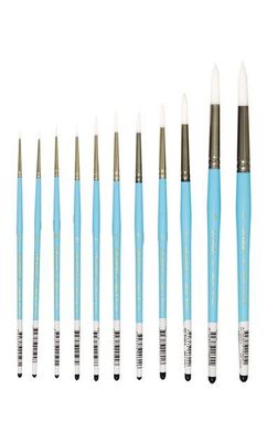 Art Basics - 121 Taklon Round Brushes - Various Sizes
