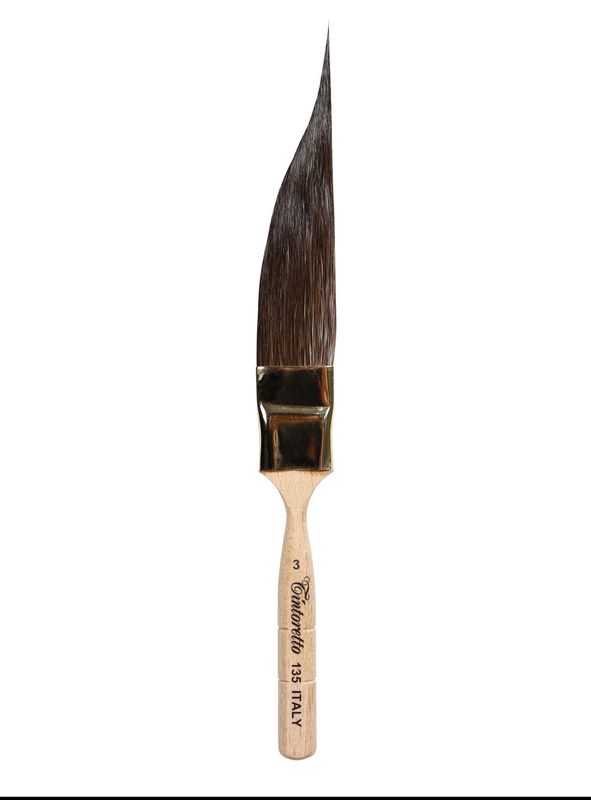 Tintoretto Brush - Sword Shaped Pinstriping Kazan - No 3