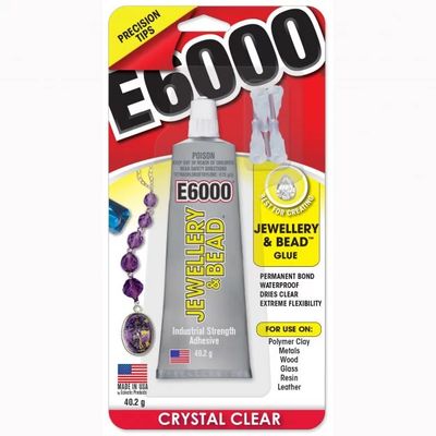 E6000 - Clear Adhesive - Jewellery &amp; Bead  with Precision Tips