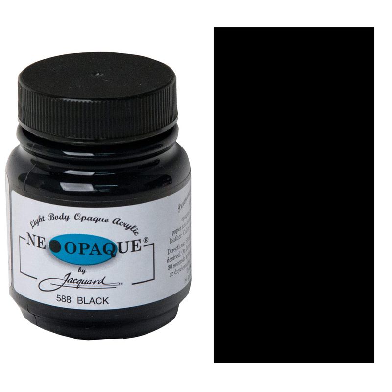 Jacquard - Neopaque Fabric Paint - 70ml - Black