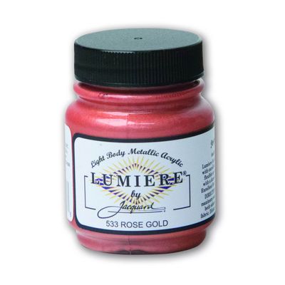 Jacquard - Lumiere Metallic Fabric Paint - 70ml - Rosegold