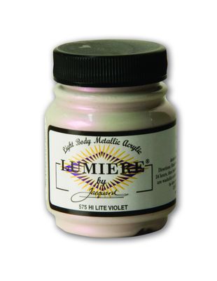 Jacquard - Lumiere Metallic Fabric Paint - 70ml - Hi Lite Violet