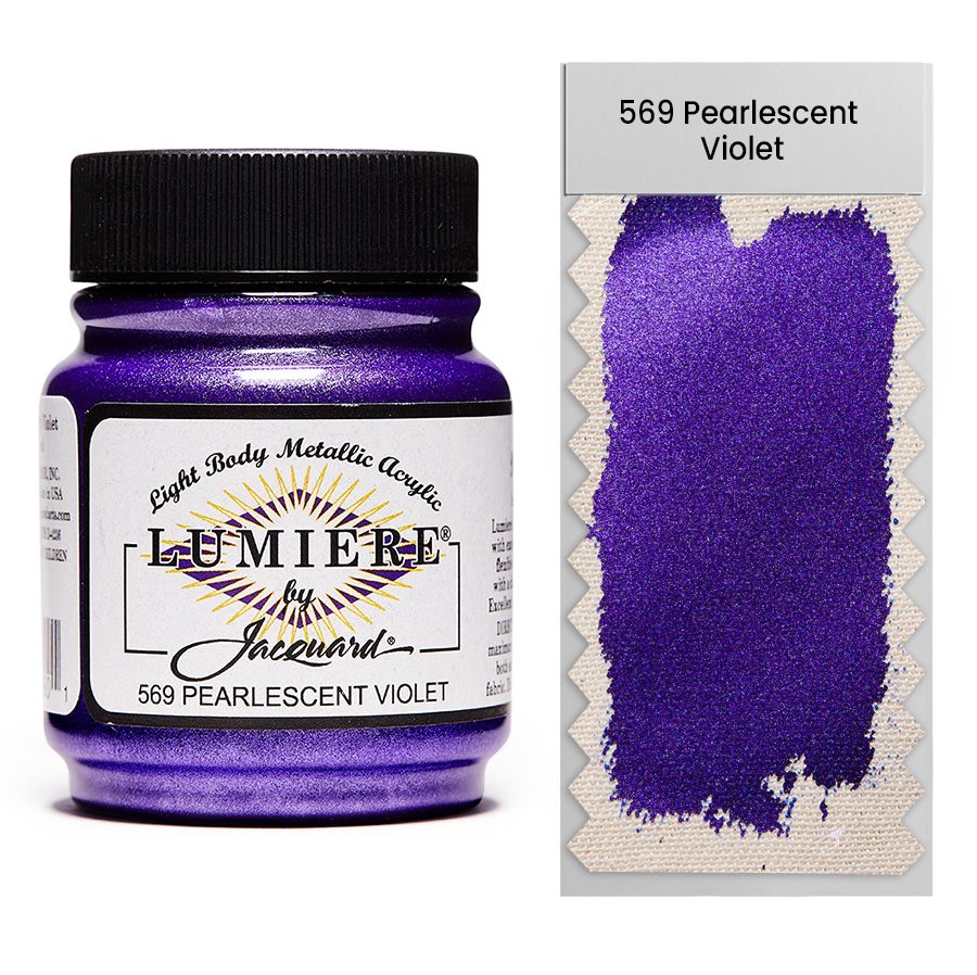 Jacquard - Lumiere Metallic Fabric Paint - 70ml - Pearlescent Violet