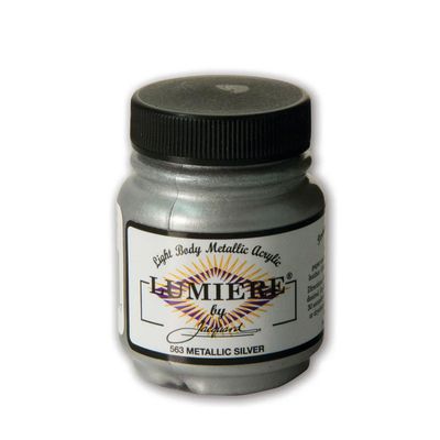 Jacquard - Lumiere Metallic Fabric Paint - 70ml - Metallic Silver