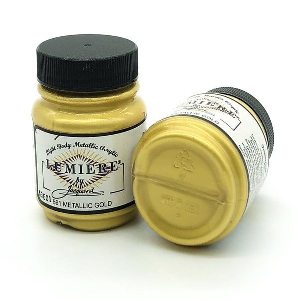 Jacquard - Lumiere Metallic Fabric Paint - 70ml - Metallic Gold