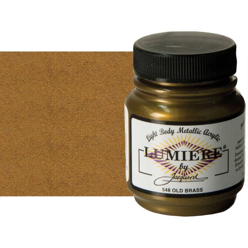 Jacquard - Lumiere Metallic Fabric Paint - 70ml - Old Brass