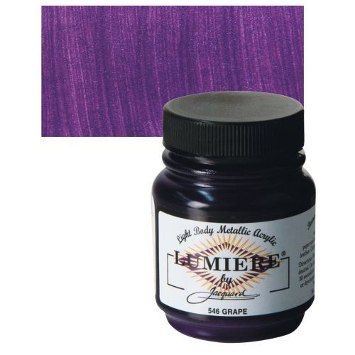 Jacquard - Lumiere Metallic Fabric Paint - 70ml - Grape