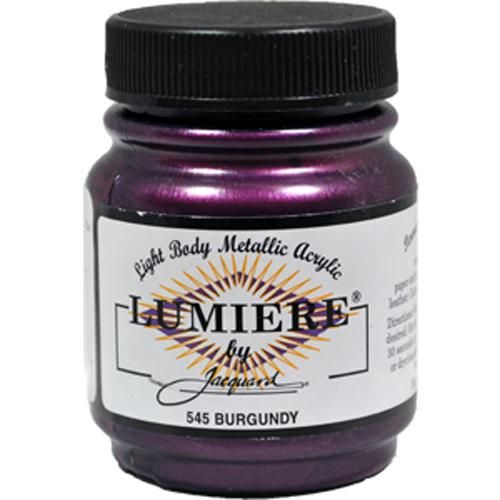 Jacquard - Lumiere Metallic Fabric Paint - 70ml - Burgundy