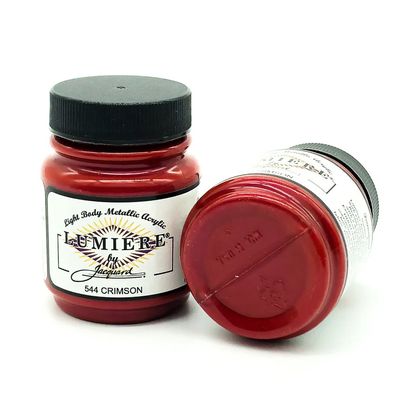 Jacquard - Lumiere Metallic Fabric Paint - 70ml - Crimson