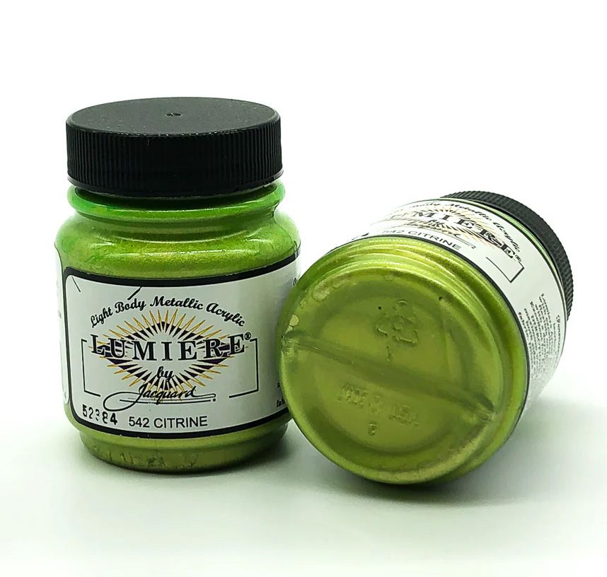 Jacquard - Lumiere Metallic Fabric Paint - 70ml - Citrine