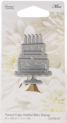 Couture Creations - Hot Foil Stamp/Die - Mini Tiered Cake