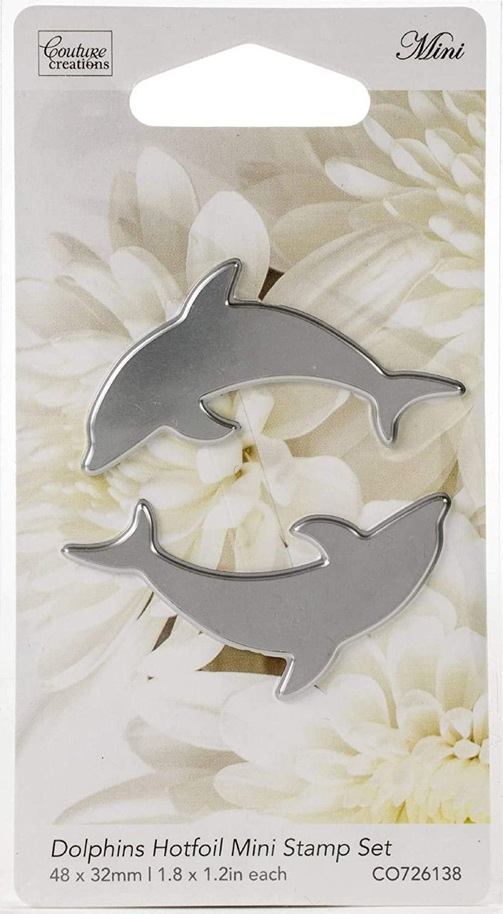 Couture Creations - Hot Foil Stamp/Die - Mini Dolphins