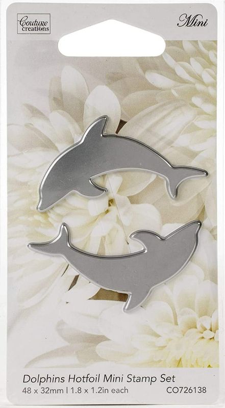 Couture Creations - Hot Foil Stamp/Die - Mini Dolphins