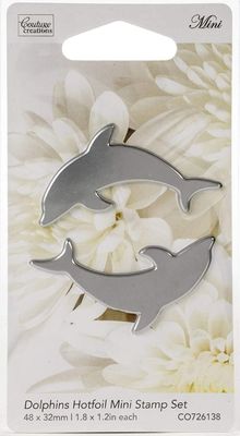 Couture Creations - Hot Foil Stamp/Die - Mini Dolphins