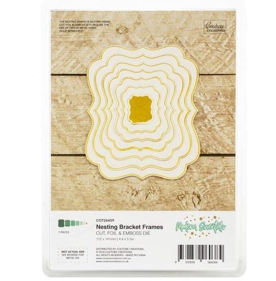 Couture Creations - Cut/Foil and Emboss - Nesting Bracket Frame