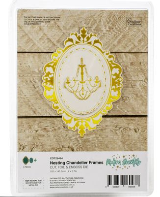 Couture Creations - Cut/Foil and Emboss - Nesting Chandelier Frames