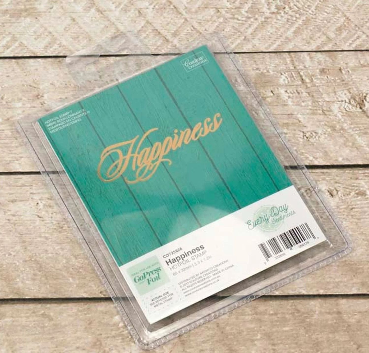 Couture Creations - Hot Foil Stamp/Die - Happiness