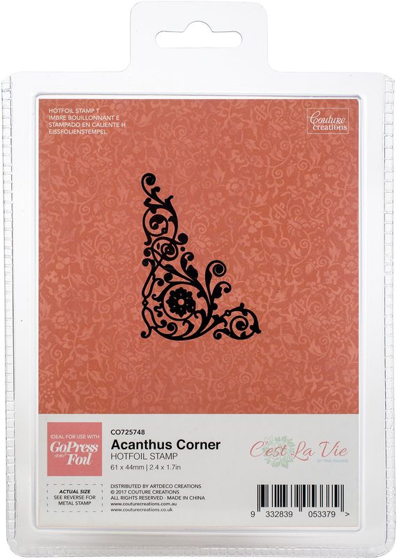 Couture Creations - Hot Foil Stamp/Die - Acanthus Corner