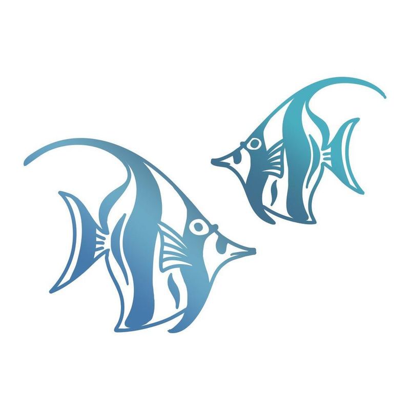 Couture Creations - Hot Foil Stamp/Die - Angel Fish Set