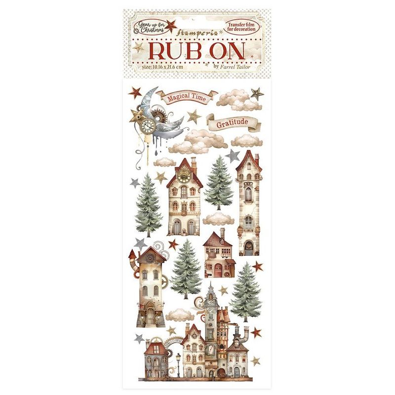Stamperia - Gear up for Christmas - Rub-ons - Cozy House