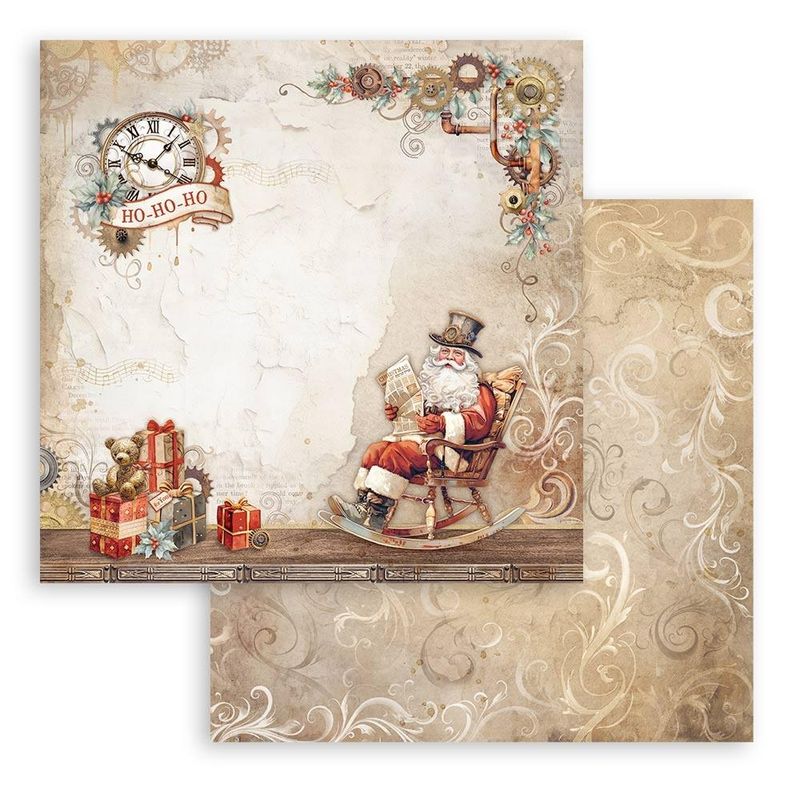 Stamperia - Gear up for Christmas - 12&quot;x12&quot; Double-sided Paper - Santa Claus