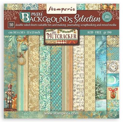 Stamperia - The Nutcracker - 12&quot;x12&quot; Double-sided Background  Paper Pad