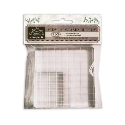 Stamperia - Create Happiness Acrylic Stamp Blocks - 2 pcs