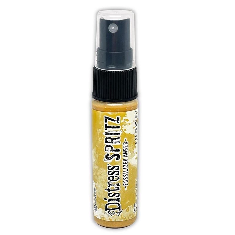 Ranger - Tim Holtz - Distress Pearlescent Spritz- 1 Oz - Fossilized Amber