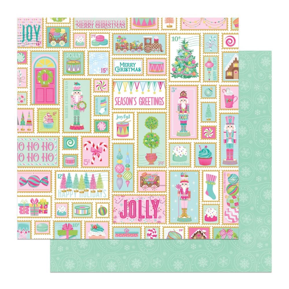 PhotoPlay - Sugar Plum Christmas - 12&quot;x12&quot; Double-sided Paper - Holiday Mail