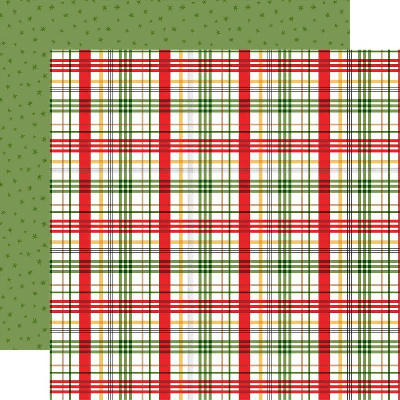 Carta Bella - Winnie The pooh Christmas - 12&quot;x12&quot; Double-sided Paper -  Holiday plaid