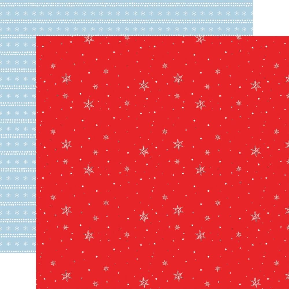 Carta Bella - Winnie The pooh Christmas - 12&quot;x12&quot; Double-sided Paper -  Grand Snowflakes