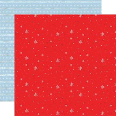 Carta Bella - Winnie The pooh Christmas - 12&quot;x12&quot; Double-sided Paper -  Grand Snowflakes