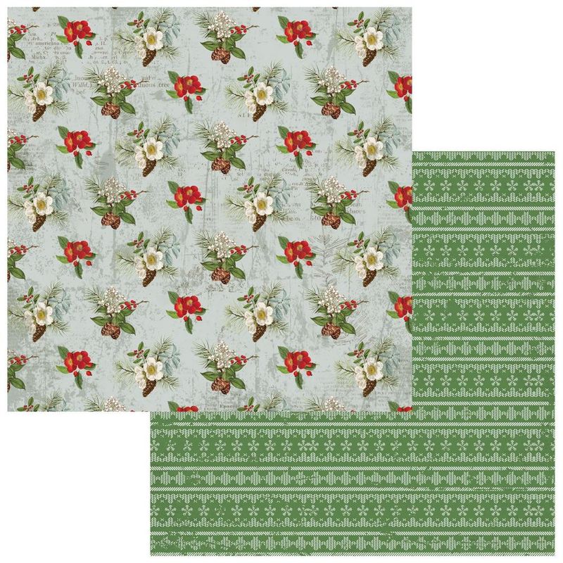49 and Market - Evergreen Season - 12&quot;x12&quot; Double-sided Paper - Cheerful Christmas Star