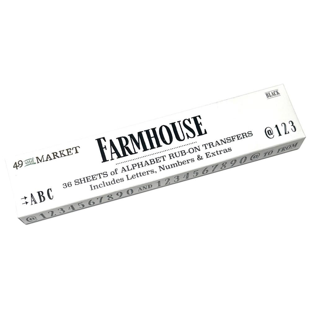 49 and Market - Rub-on Set - Alphabet - Farmhouse