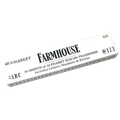 49 and Market - Rub-on Set - Alphabet - Farmhouse