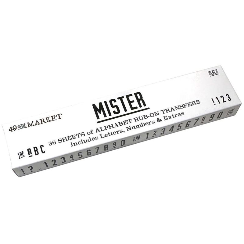 49 and Market - Rub-on Set - Alphabet - Mister