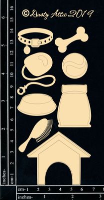 Dusty Attic - Chipboard - Animals - Dog Icons