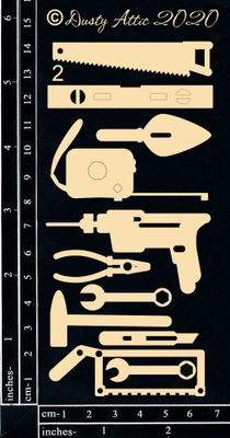 Dusty Attic - Chipboard -  Mini Tool Set #2
