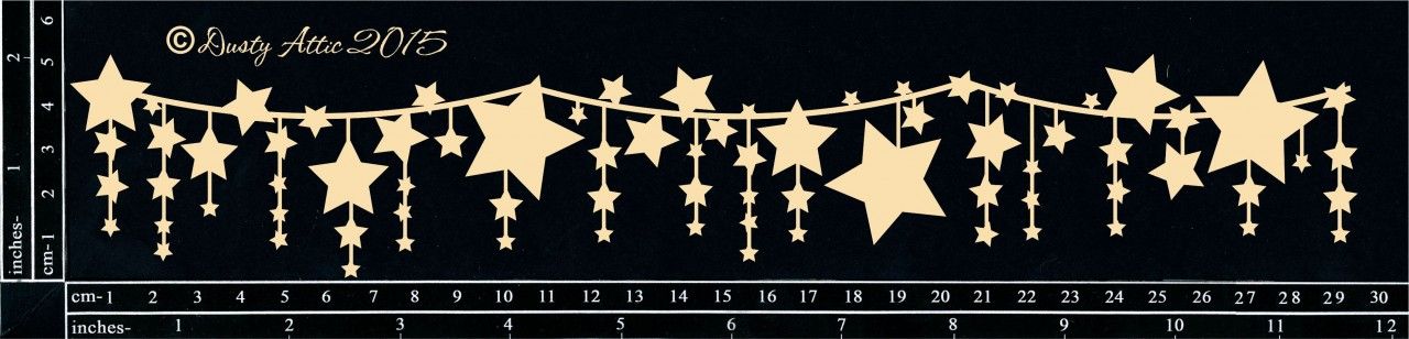 Dusty Attic - Chipboard - Baby - Star Banner