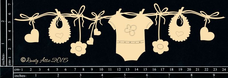 Dusty Attic - Chipboard - Baby - Baby Banner