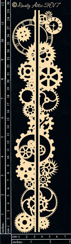 Dusty Attic - Chipboard - Steampunk and Industrial - Cog Border #3