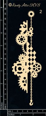 Dusty Attic - Chipboard - Steampunk and Industrial - Industrial Border #2