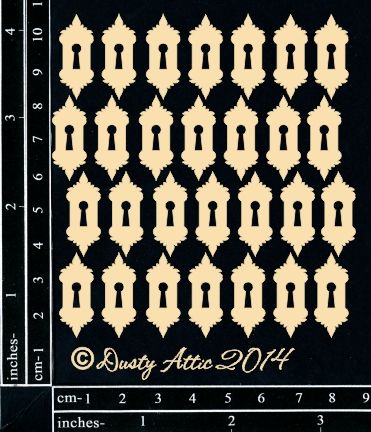 Dusty Attic - Chipboard - Steampunk and Industrial - Mini Keyholes #1