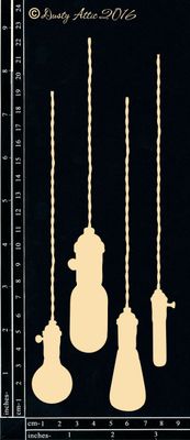 Dusty Attic - Chipboard - Steampunk and Industrial - Hanging Bulbs