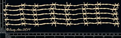Dusty Attic - Chipboard - Steampunk and Industrial - Barb Wire