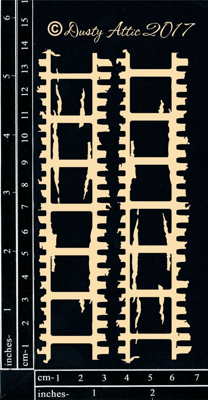 Dusty Attic - Chipboard - Distress Filmstrips